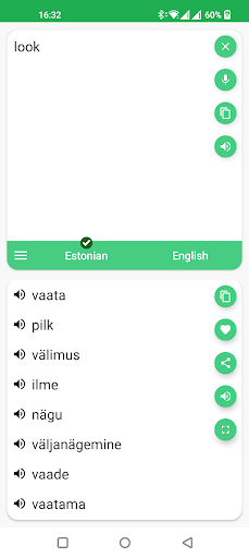 Estonian - English Translator Screen 3