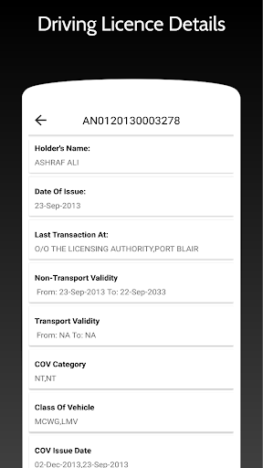 Vehicle Registration Details - Live Petrol Price