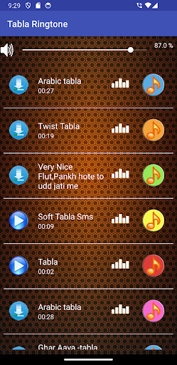 Android application Tabla Ringtone screenshort