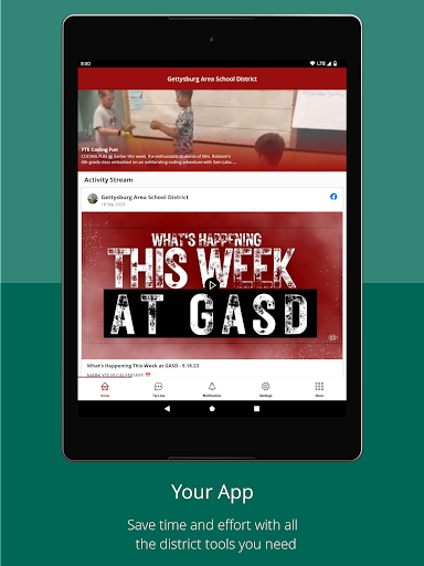 Android application Gettysburg Area SD screenshort