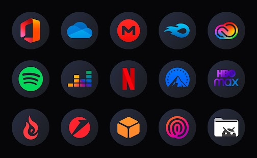 iPlum - Icon Pack (Round) Capture d'écran