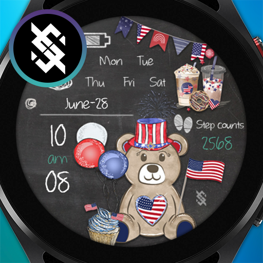 BFF29 - 4th of July Bear logo