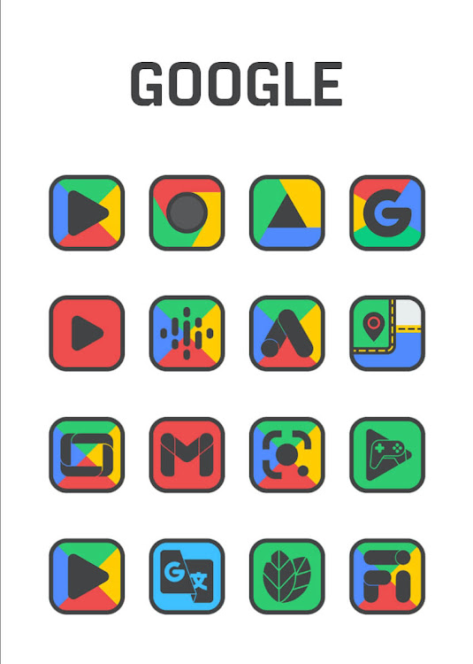 Square Dark - Icon Pack - 61 - (Android)