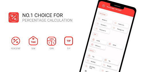 Android application A Percentage Calculator screenshort