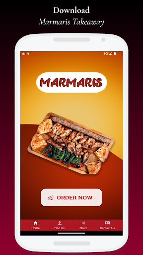 Android application Marmaris Takeaway screenshort