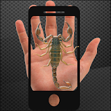 Scorpion on hand Camera prank icon