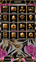 screenshot of Zebra and Roses Wallpaper