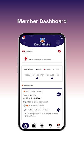 Central City Soccer League Screen 2