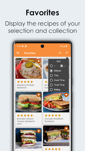 Sanwich Recipes Cookbook Screen 2
