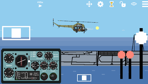 Android application Pixel Helicopter Simulator screenshort