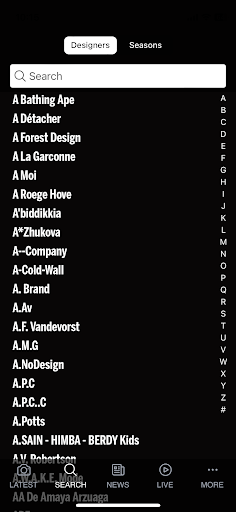 Fashion Network Screen 3