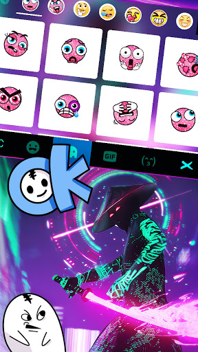 Cyberpunk Ninja Keyboard Backg Screen 3