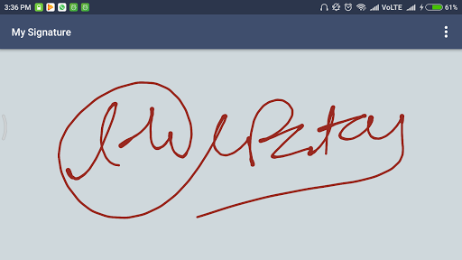 Android application My Signature screenshort