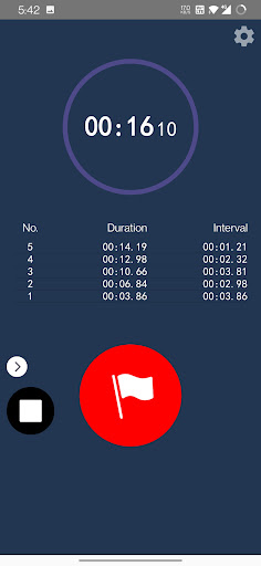 Stopwatch-timer, measure time Screen 2