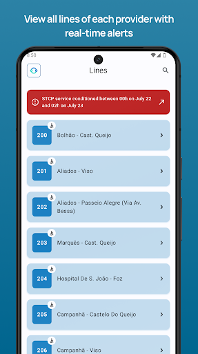 Porto Bus: Real-time schedules Screen 3
