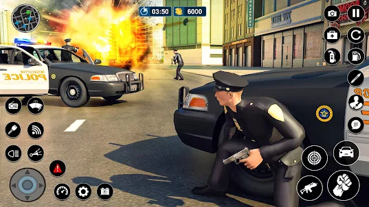 لص سيارة الشرطة مطاردة لعبة 3D