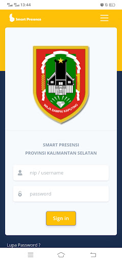 Android application SP - Smart Presensi Kalsel screenshort