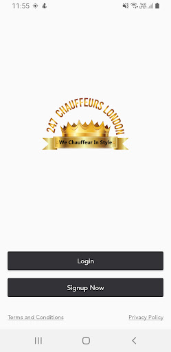 Android application 247 Chauffeurs London screenshort