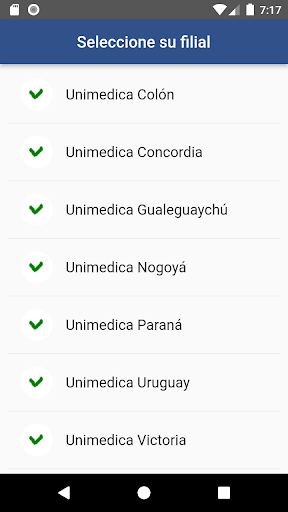 Android application UNIMEDICA OSPe Móvil screenshort