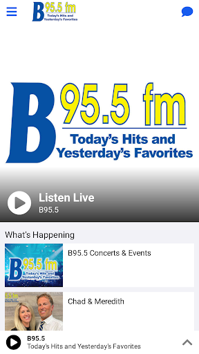 Android application B95.5 screenshort