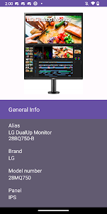 PC TV Monitor Info