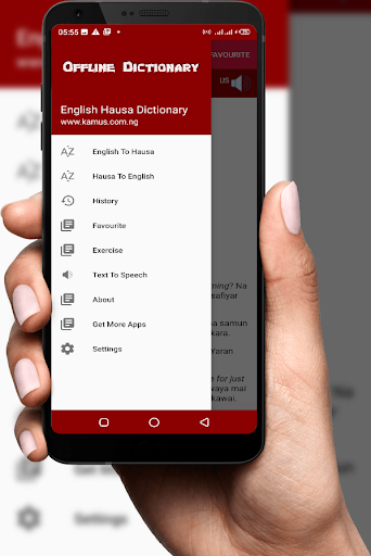 Android application English Hausa Kamus Dictionary screenshort