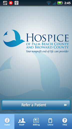 Android application Hospice of Palm Beach/Broward screenshort