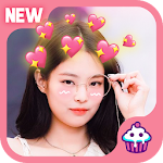 Cover Image of Download Crown Heart Emoji Camera - Hea  APK