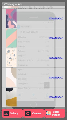 Android application Mockup Screenshot Designer screenshort
