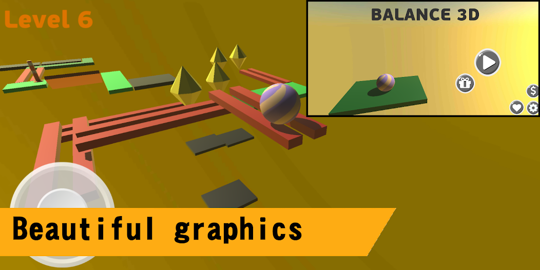 Balance Ball Game 3D banner