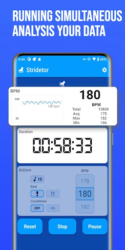 Android application Running Cadence Trainer screenshort