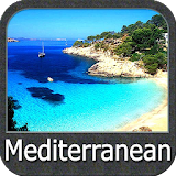 Mediterranean Sea GPS Nautical and Fishing Charts icon