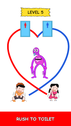 Toilet Rush: Draw to Toilet - Screenshot 2