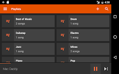 screenshot of AudioVision Music Player