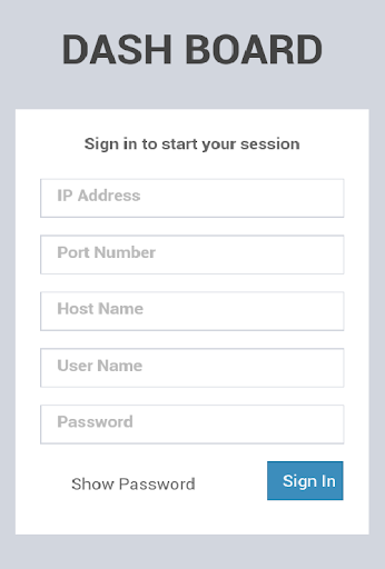 Android application ShivamDashboard screenshort