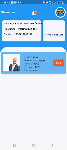Android application Smart Badge Parent screenshort