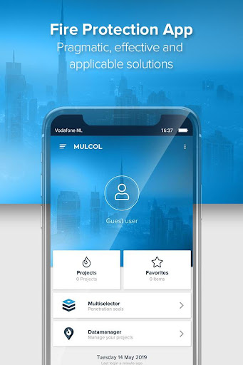 Android application Mulcol Fire Protection screenshort