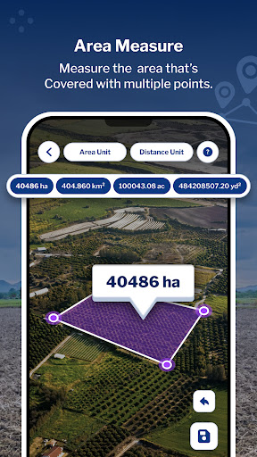 GPS Field Area Measure Screen 2