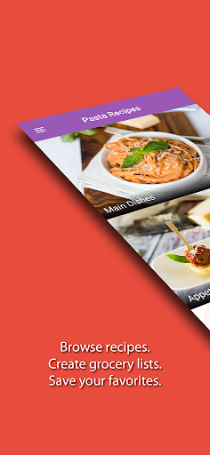 Android application Pasta Recipes & Meals screenshort