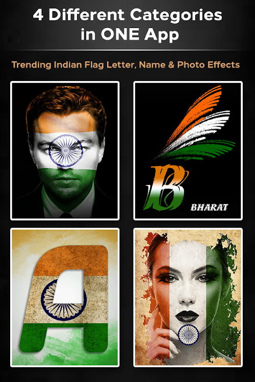 India Flag Photo DP Letter Art - 24.0 - (Android)