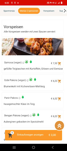Restaurant Goa Hof Screen 3
