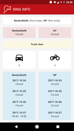 Android application Ring Info screenshort