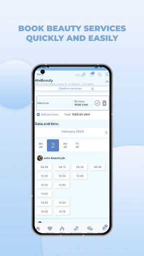 AlviBeauty Client Screen 2