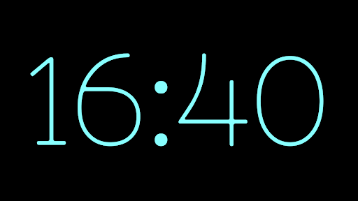 Android application Radio Clock Lite: Big & Simple screenshort
