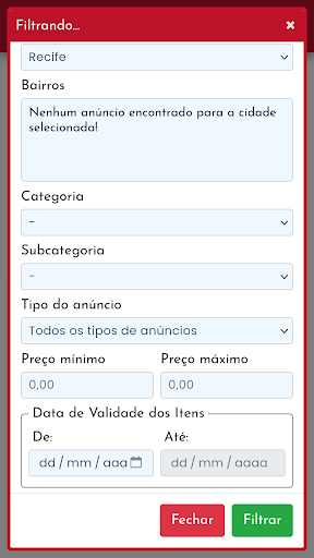 Aqui Alimentação Screen 2