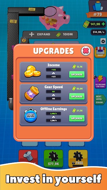 Gear Clicker mod apk techtodown