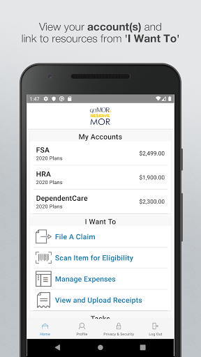 Android application MOR Benefits screenshort