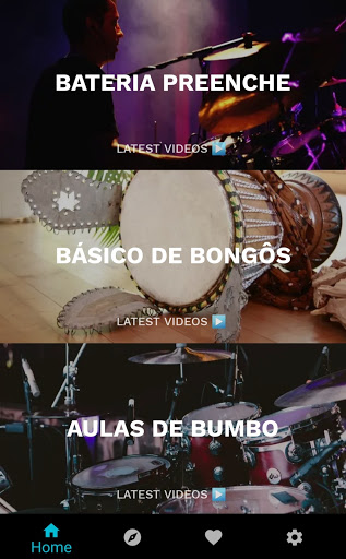 Visualização do aplicativo