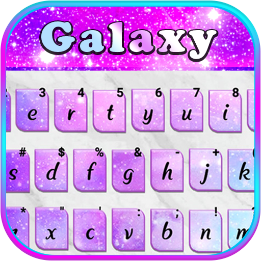 Glitter Galaxy Sky Keyboard Th logo