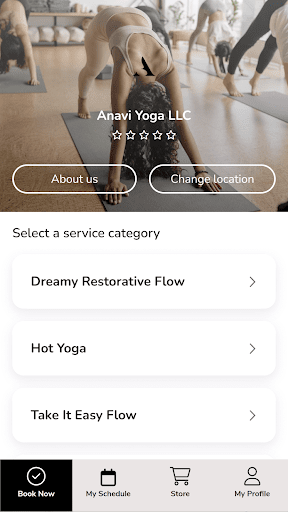 Android application AKOA FITNESS screenshort